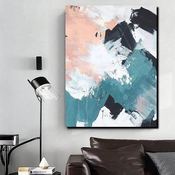 Contemporary Abstract Art, Bedroom Canvas Art Ideas, Large Painting for Sale, Buy Large Paintings Online, Simple Modern Art-ArtWorkCrafts.com