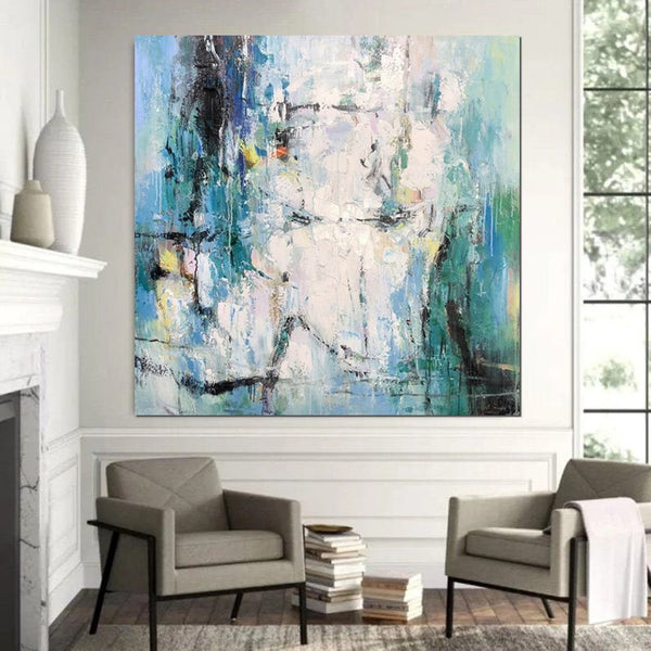 Large Paintings for Living Room, Hand Painted Acrylic Painting, Bedroom Wall Painting, Modern Contemporary Art, Modern Paintings for Dining Room-ArtWorkCrafts.com