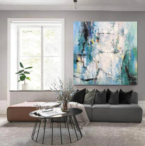 Large Paintings for Living Room, Hand Painted Acrylic Painting, Bedroom Wall Painting, Modern Contemporary Art, Modern Paintings for Dining Room-ArtWorkCrafts.com