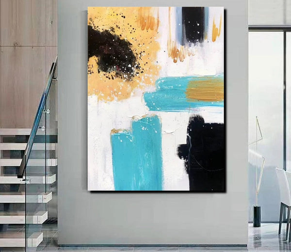 Bedroom Wall Art Paintings, Acylic Abstract Paintings, Large Painting on Canvas, Buy Abstract Painting Online, Simple Modern Art-ArtWorkCrafts.com